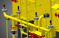 Rear Spray Bar With Spray Head Valves