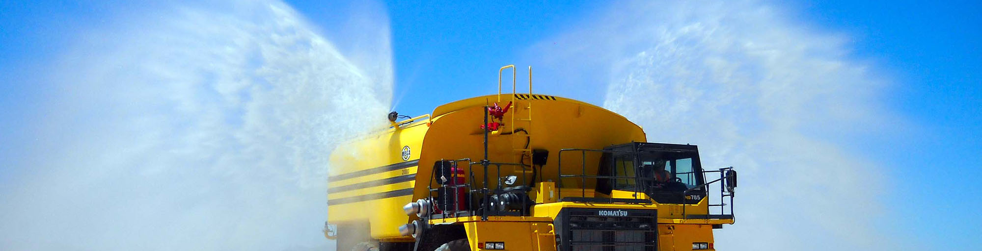 Rigid Frame Truck Tanks - Komatsu Banner