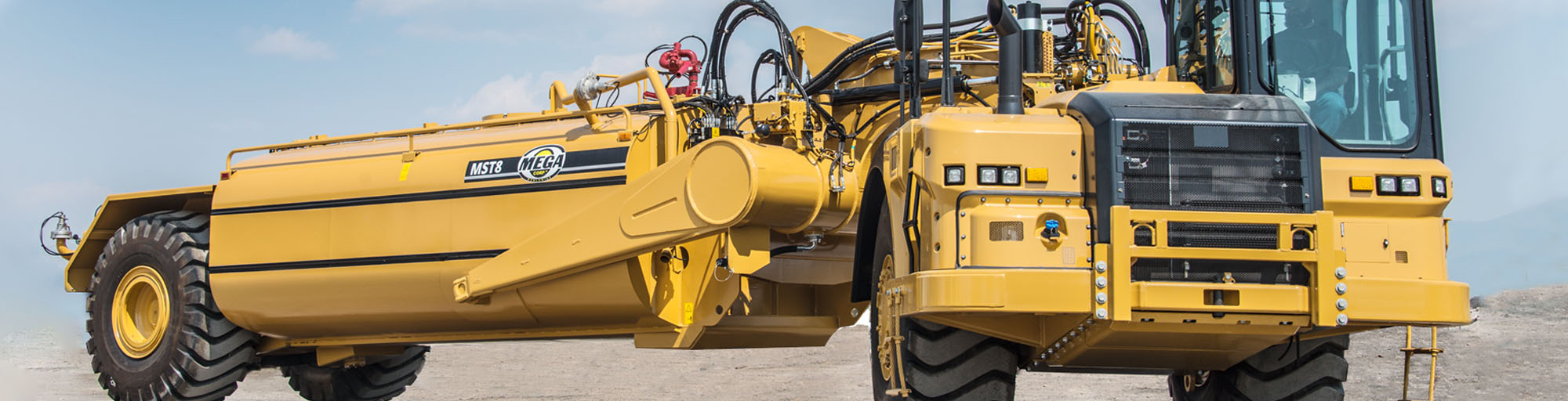 Scraper-Drawn Water Tank Banner